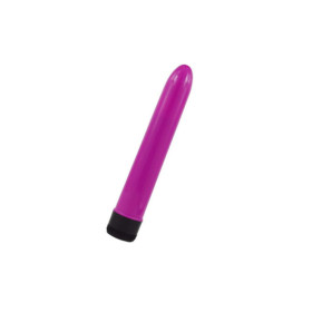 Vibromasseur dur rose violet 17.5 cm 